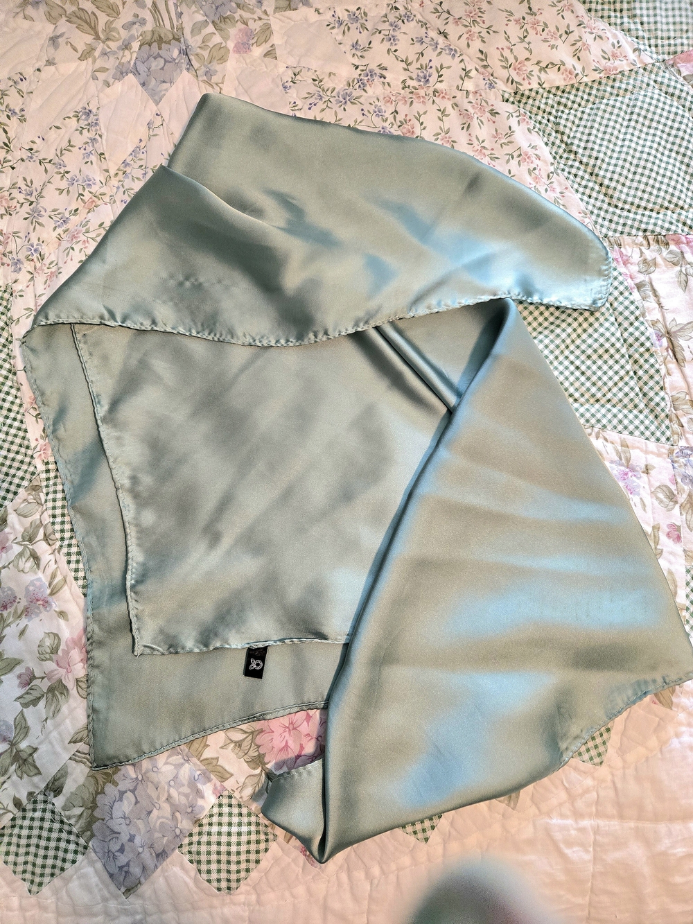 Light Seafoam Satin Scarf